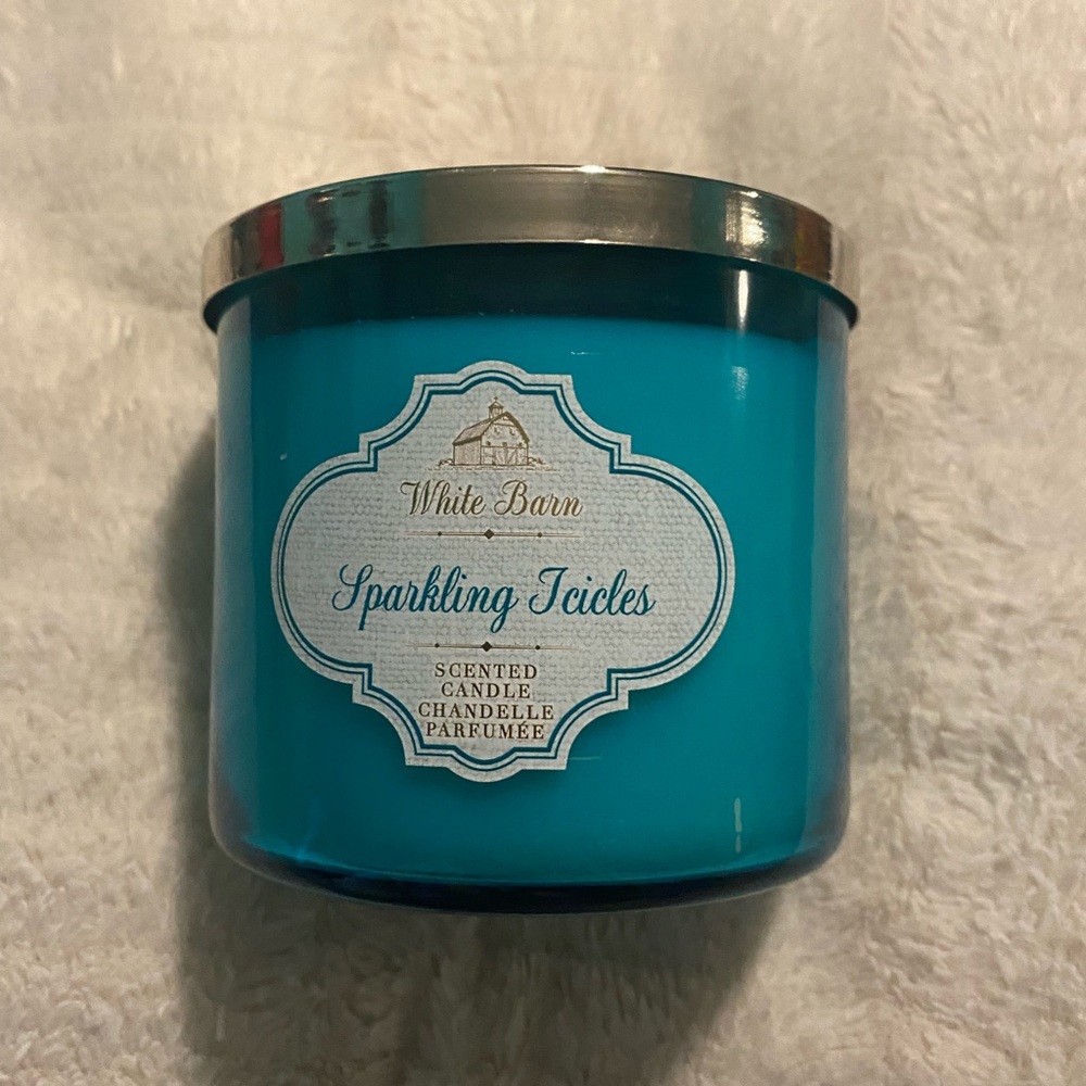 NEW Bath and Body Works Sparkling Icicles 3-Wick Candle